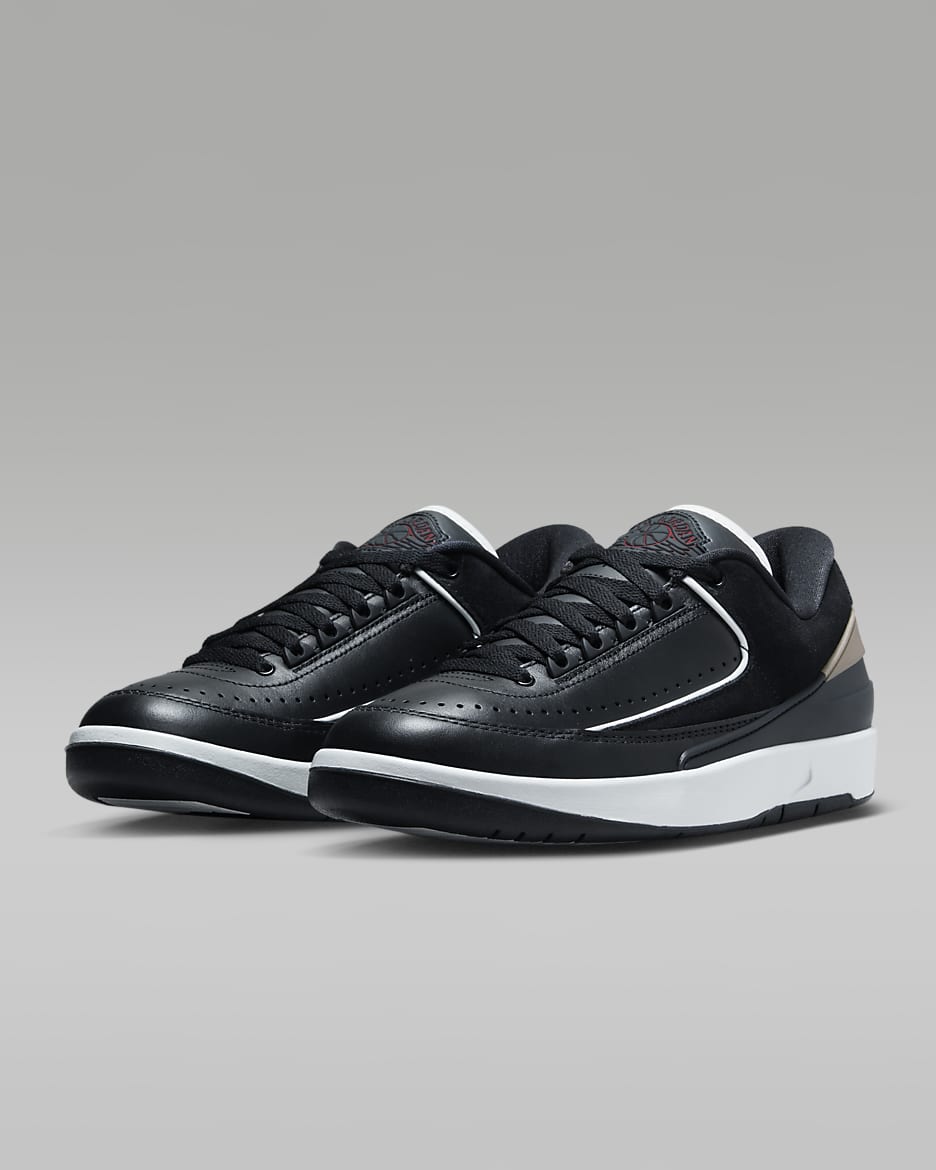 Air Jordan 2 Retro Low Black Varsity Red Women s Shoes. Nike